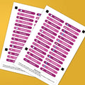 Custom Waterproof Name Stickers for Kids - Personalized Animal Designs Eco-Friendly Labels for School Bags, Books & Stationery
