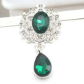 New 25 * 45 mm Alloy Flower Board Rhinestone Pendant DIY - View 14 | SAMAG