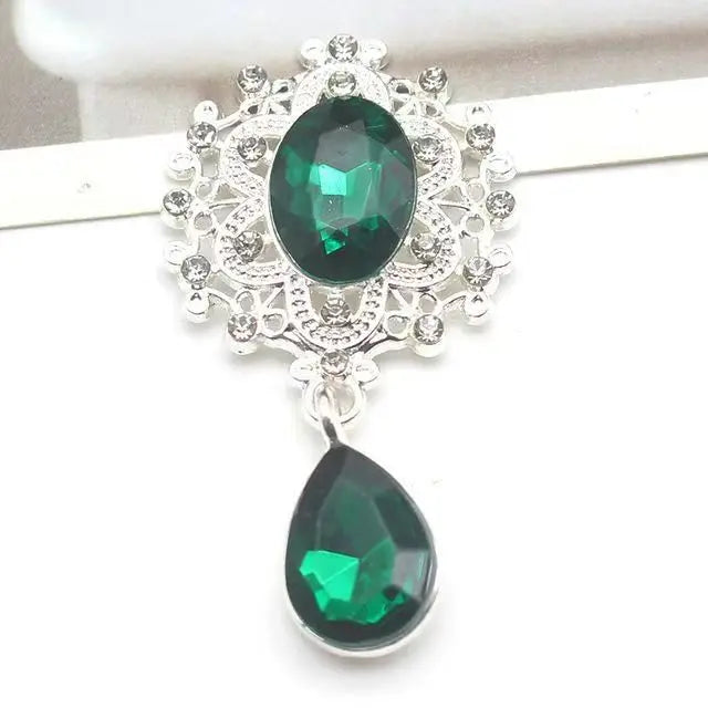New 25 * 45 mm Alloy Flower Board Rhinestone Pendant DIY - View 14 | SAMAG
