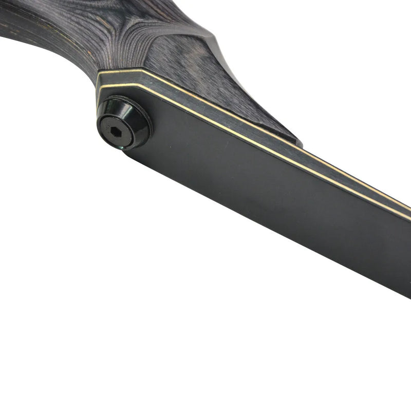 25-60lbs Black Hunter Recurve Bow Long Limbs Takedown | SAMAG