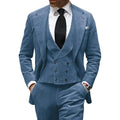 Camel Velvet Men's Suit 3 Piece Corduroy Blazer Vest Pants Set for Business Events Wedding Grooms Banquet Party Custom Tuxedo