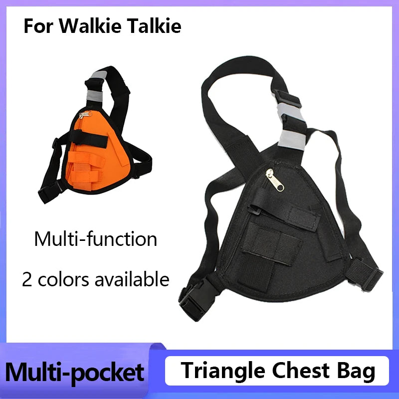 Radio Chest Harness Tactical Vest Nylon Vest Chest Rig Pack Bag Pouch Holster Walkie Talkie For Baofeng BF-888S UV-5R Quansheng