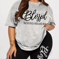 Plus Size Sets for Women Summer 2 Pieces Blessed Printed Offers and Liquidation Everything Cheap Elegant Women's Sets Short Sets