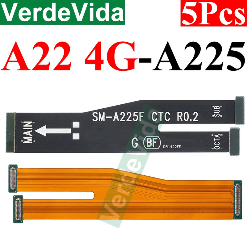 5pcs Main Motherboard Connector Board Ribbon Flex Cable For Samsung A33 A53 A15 A25 A35 A55 A24 A34 A54 A22 A32 A52 A72 Cable