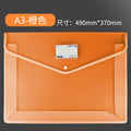 A3 Extra Large Document Bag Snap Button Bag 8k Drawing Paper Simple Data File Painting Work Storage Bag Large Information Bag