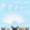 Plastic Cat Recovery Collar Adjustable Anti-bite Pet Protective Collar Transparent Waterproof Anti-licking Collar Pet Recovery