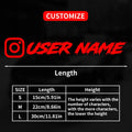 1PC Custom Car Sticker Instagram Cool Fonts Waterproof DIY Vehicle Window Motorcycle Bicycle Scooter Helmet Durable Vinyl Decals
