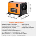 SucceBuy  Commercial Dehumidifier with Drain Hose for Crawl Spaces Basements Warehouse & Job Sites Large Capacity Dehumidifier