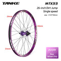TANKE MTB Wheelset 26 inch Disc Brake MTB single-speed DJ AM Enduro DH Wheelset Hub MTX33/39 aluminum alloy Mountain wheel set
