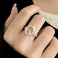 VENTFILLE 925 Sterling Silver Irregular Design Wave