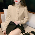 Woman Spring Autumn French Style Elegant Shirts Lady - View 5 | SAMAG