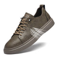 Genuine Leather Men Casual Shoes Designer Luxury Brand Lace Up Skateboard Sneakers Italian Men's Shoes Mocassins Plus Size 47