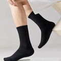 10/20/30Pairs Pure Cotton Men's High Socks Classic Black | SAMAG