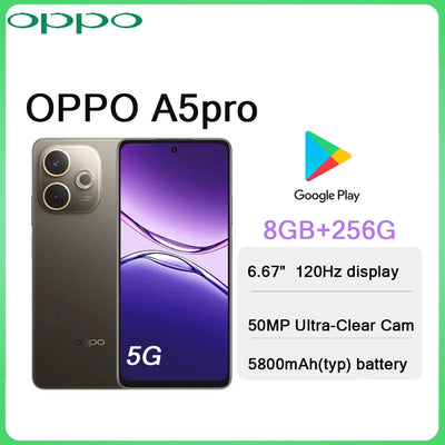 OPPO A5 Pro 6.67" 120Hz Screen 5G Smartphone 8GB+256GB | SAMAG