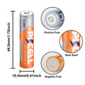 12Pcs PKCELL AAA 1.6V 900mWh Ni-Zn AAA Rechargeable Battery Batteries 3A NiZn AAA Batteries for Microphone Wireless Keyboard