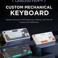 AULA F87 Pro Mechanical Keyboard 2.4g/Usb/Bluetooth Tri Mode Wireless 87 Key Rgb Pbt Gasket 5 Layer Silencing Full Key No Impact