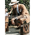 2025 New Casual Men's Suit Jacket Summer Spring Blazer Two Bottom Breathable Cotton Linen Coat 2 Pieces( Jacket+Pants )