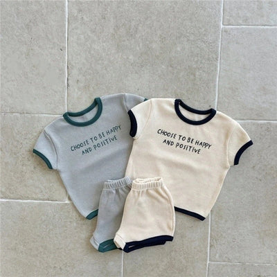 TZ2618 Korean Style Summer Kids' Clothing Set Unisex Baby | SAMAG