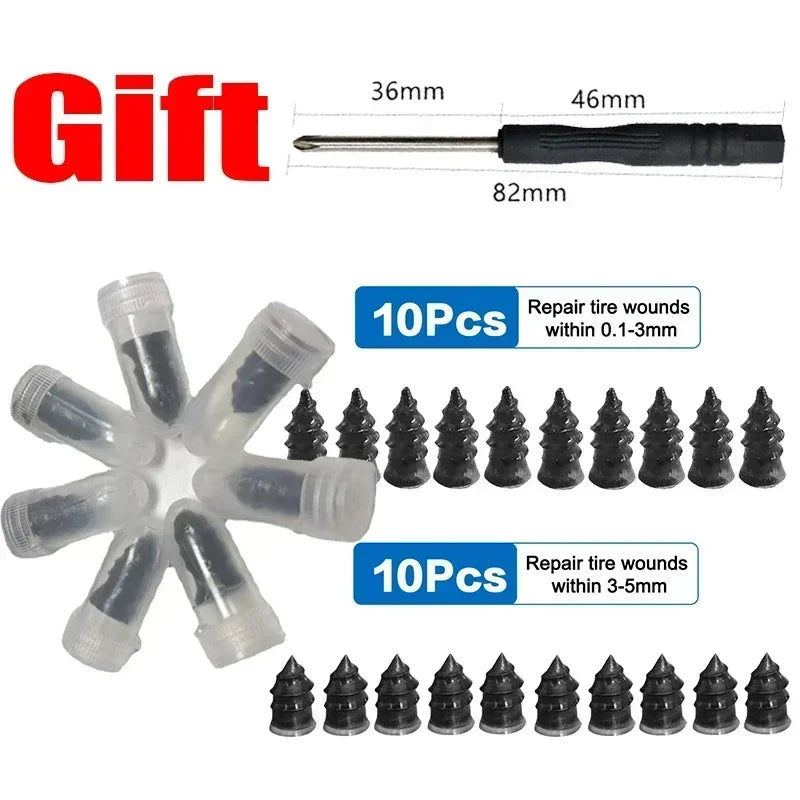 Car Tire Repair Rubber Nail Sleeve General Motors Motorcycle Tire Repair Nail Truck Motorcycle Bicycle Tire Puncture Repair Tool