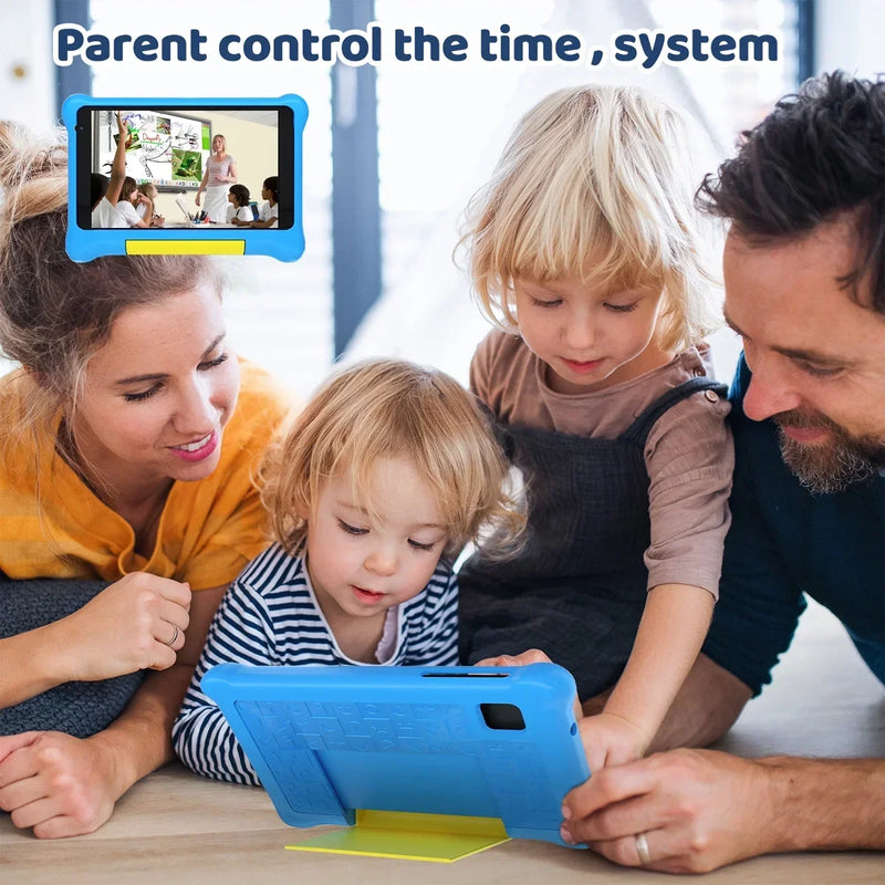 URAO 7 Inch Kids Learning Tablet Bundle Writing Board Drawing Tablet Headphones Stylus Bag Parental Controls Android13 5GB+32GB