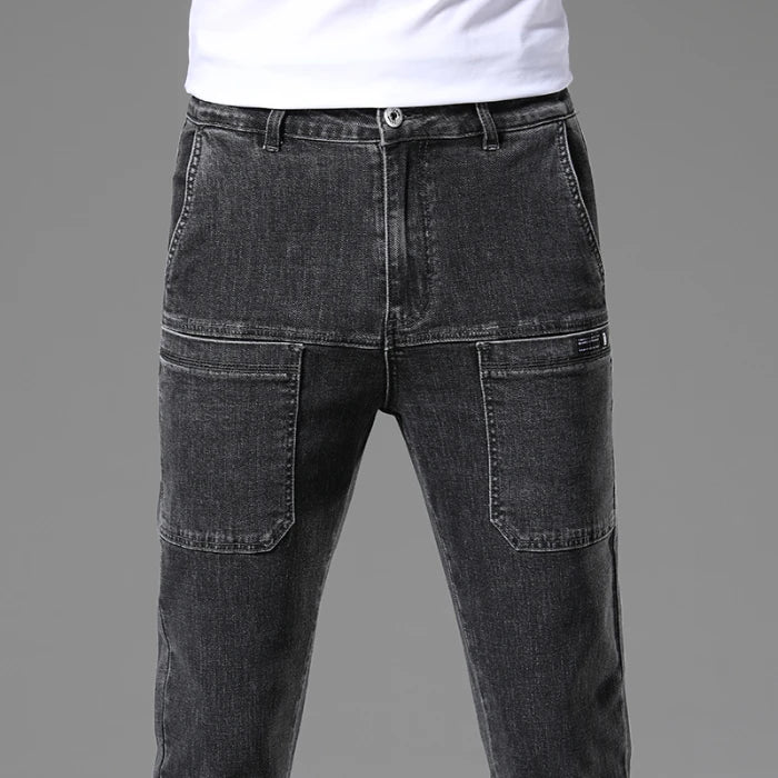 6 Pocket Design Men's Denim Jeans Skinny Full Length | SAMAG