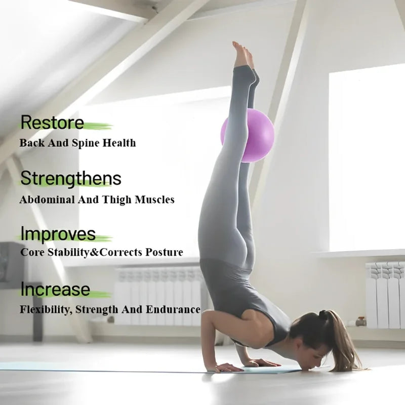 Yoga Pilates Explosion-Proof Ball Exercise Gymnastic Fitness Balance Gym Core Indoor Training Mini Balls Small Therapy Improves