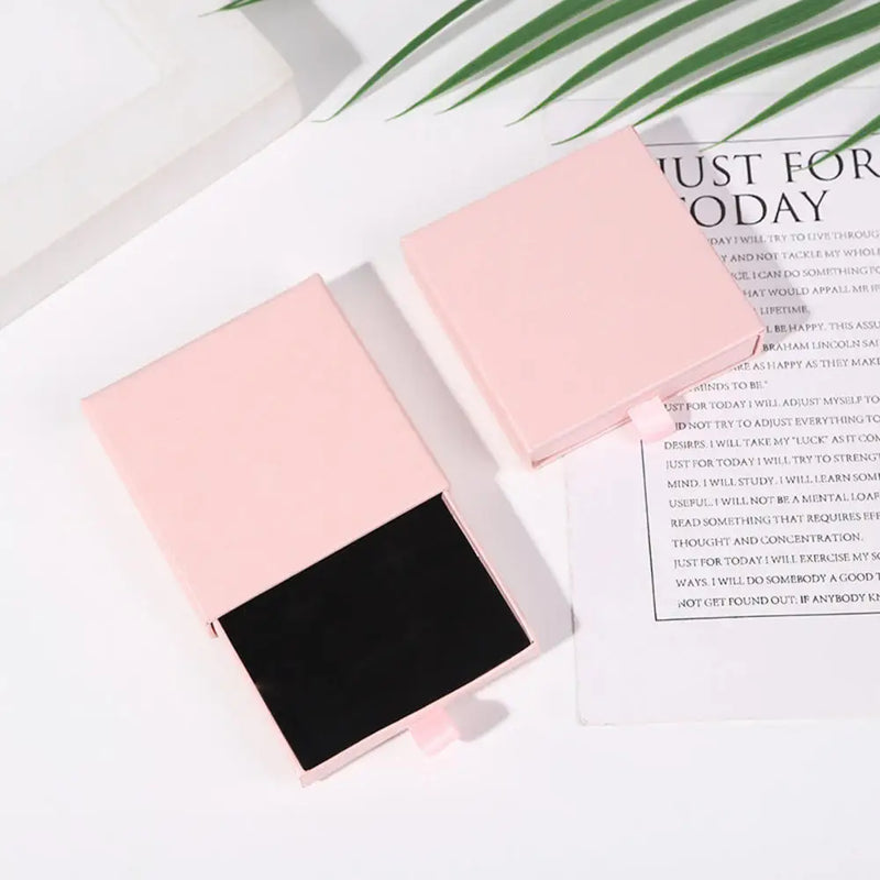 Drawer Paper Jewelry Box For Earrings Ring Pendant Bracelet Necklace Storage Display Case Portable Jewelry Packaging Box  New