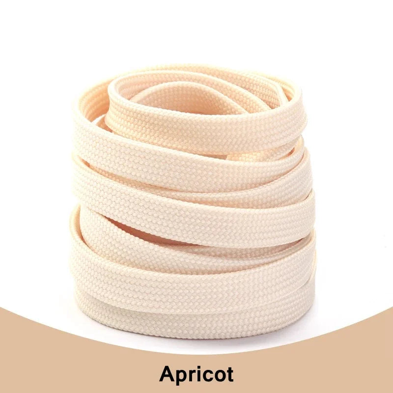 1Pair Solid Flat Shoelaces Sneakers Canvas Shoe laces Women Men Shoelace 21Colors Width 0.8cm Classic Laces for Shoes Strings