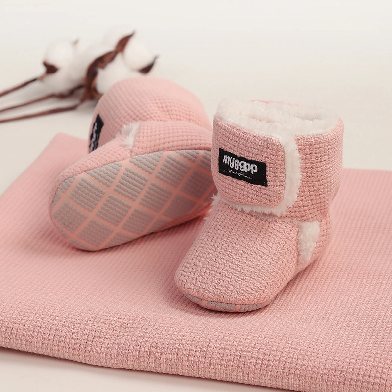 Newborn Infant Baby Girls Boys Warm Fleece Winter Booties - View 9 | SAMAG