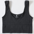 Women's Ribbed Bra Seamless Tank Top Comfort Sports Bralette Wireless Activewear Underwear Stretchy Vest Lingerie Intimates M-XL