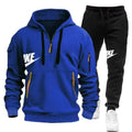 Men's autumn and winter suit zipper hoodie + trousers casual sportswear warm - View 9 | SAMAG