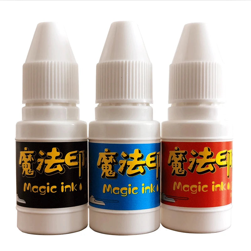 10 ml Quick Drying Stamping Ink Students Children Clothing Stamp White Black Oil Ink for Wood Paper Waterproof No Fade