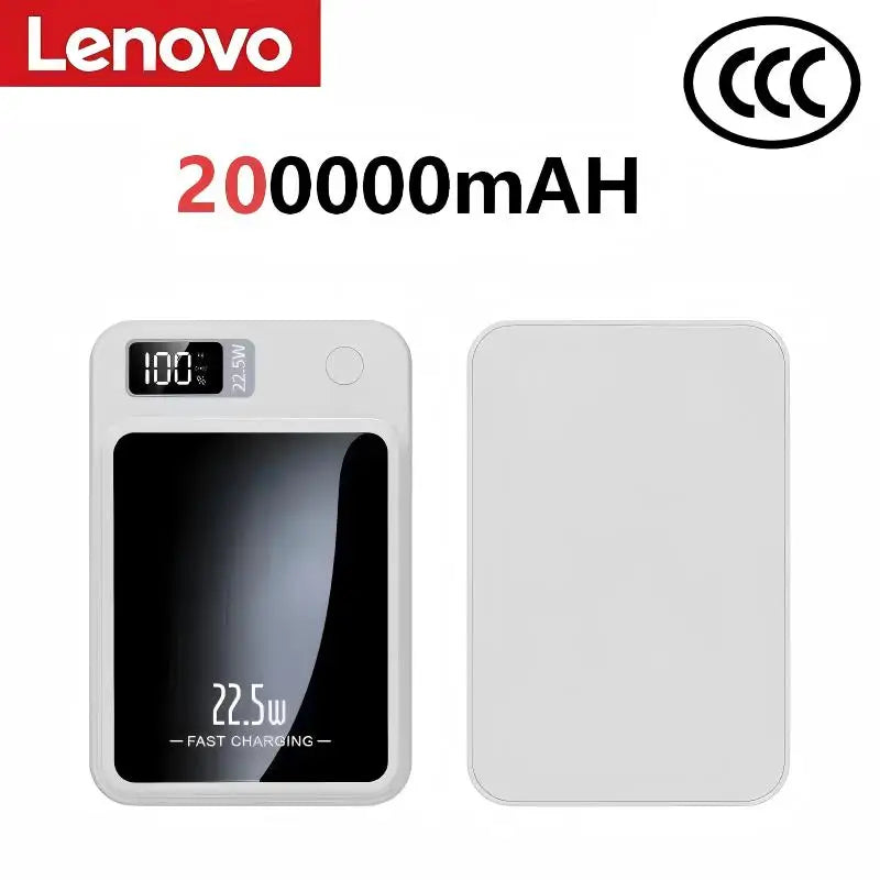 Lenovo Wireless Magnetic Power Bank 500000mAh 22.5w Super Fast Charging Portable External Battery Powerbank For iphone Huawei