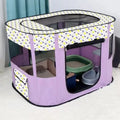 Foldable Oxford Cloth Pet Playpen Indoor Outdoor Tent Fence Easy Assemble Portable Pen Puppy Cat Small Animal Daily Supplies