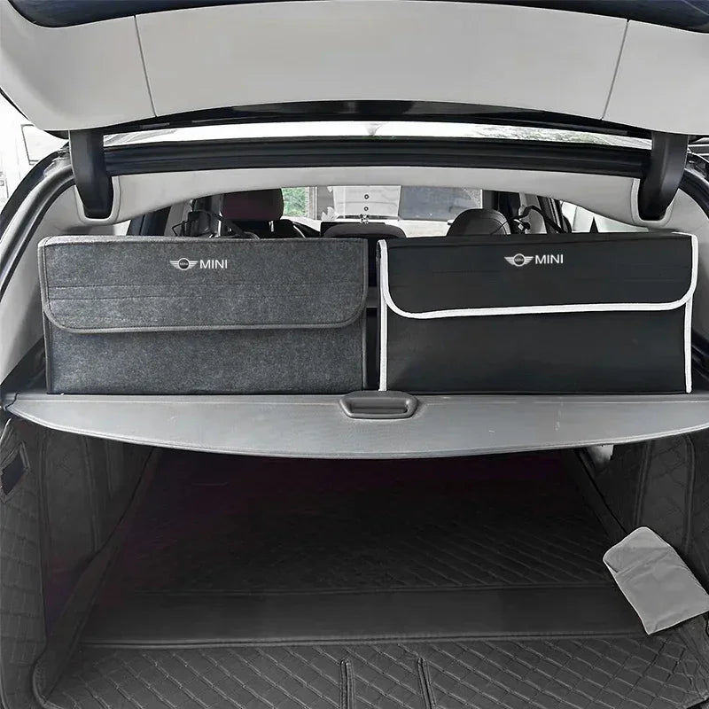 Car Trunk Storage Bag Organizer Sundries Stowing Tidying Box For MINI Cooper JCW WORKS R55 R56 F55 F56 R57 R58 R59 R60 R50