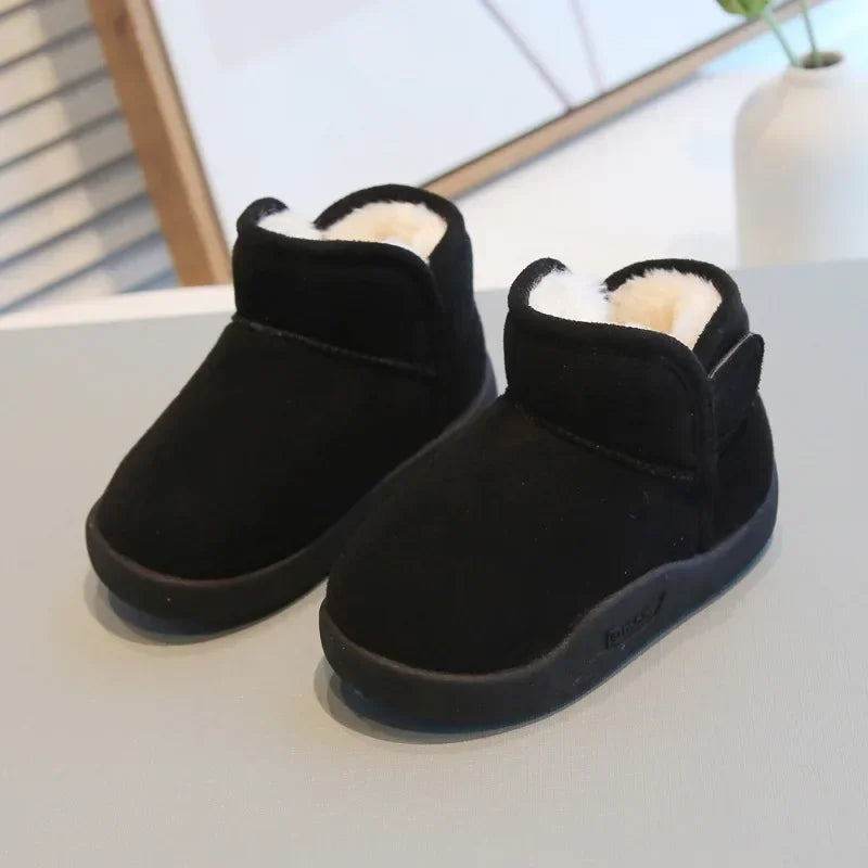 Winter Baby Girl Shoes New Toddler Snow Boots Children Infant Plush Warm Kids Short Boots Boys Cotton Shoes Size 15-24