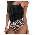 Women High Waisted Tankinis Set Swimsuits Ruffle | SAMAG