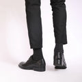 5 Pairs Men's Dress Socks stripe Plus Size， Combed Cotton | SAMAG