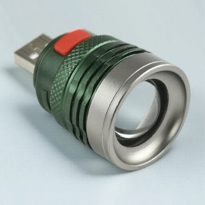 Mini Portable USB Flashlight Zoomable 3 Modes Bright | SAMAG