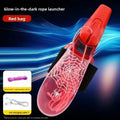 Luminous Rope ZipString Launcher Wristband Automatic Flying String Shooter Toy Recoil Night Glow Interactive Gift for Kids Pets