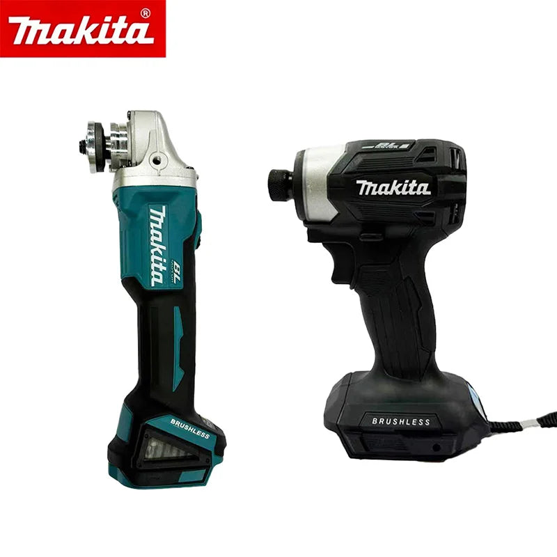 Makita DGA404 Grinder & DTD173 Impact Driver, Brush Electric Drill 2 - in - 1 Combo Cutting Polishing Power - View 7 | SAMAG