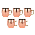 1-6PCS Cocktail Wine Cup Moscow Mule Mugs Stainless Steel Copper Plated Juice Beer Cup Coffee Mugs Bar Champagne Party Drinkware