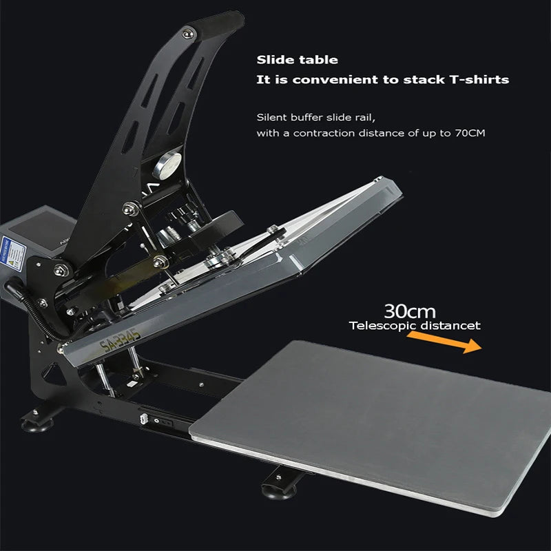 T-Shirt Hot Stamping Printer for Clothes Design Artwork Digital 330x450MM Tool Heating Transfer Press Printing Machin