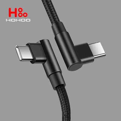 100W USB C To Type C PD Fast Charger Cable 90 Degree | SAMAG