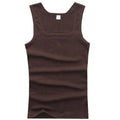 2024 New Men's Pure Cotton Tight Vest Casual Sports Tank Tops Middle-aged Sleeveless Basic Tops Quick Drying Bodybuilding Vest
