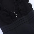 Summer American Dark Goth Vintage Vest Women's V Neck Flying Sleeve Slim Palace Top Y2K Jirai Kei Yami Kawaii Vest Chic Harajuku