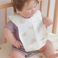 50-Pack Disposable Bibs for Babies Aged 6 Months to 2 Years Cartoon Bear Feeding Bib for Boy Girl Non-woven Drool Towel