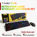 Gaming Keyboard Mouse Headset Combo Wired 3.5mm Red Gaming Headphones Set for PC Laptop PS4 Xbox Gaming Setup Back to School Student Gamer Gift
