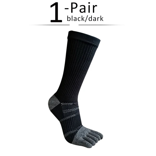 Pairs Man 5 Finger Socks Long Compression Sweat-Absorbing | SAMAG