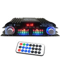 Woopker 45W*4 HiFi Sound Amplifier Digital 4 Channel Audio Amp Support Bluetooth Karaoke Player FM Remote Control for Home